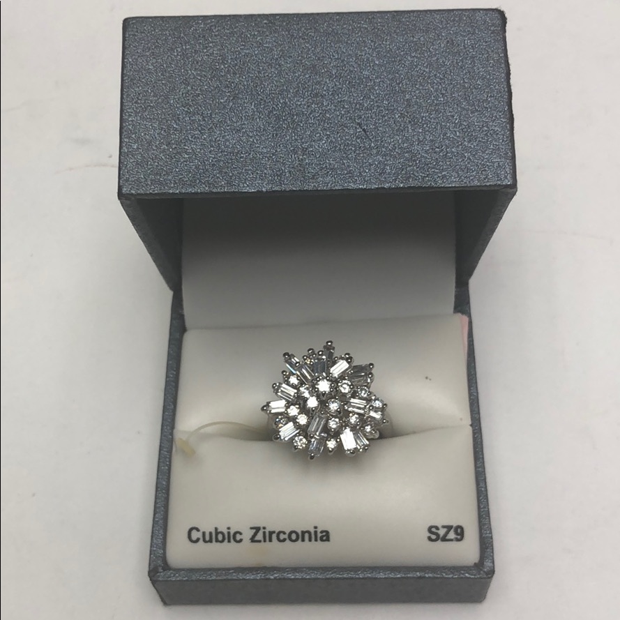 Cbc Cubic Zirconia Ring New Sz 9